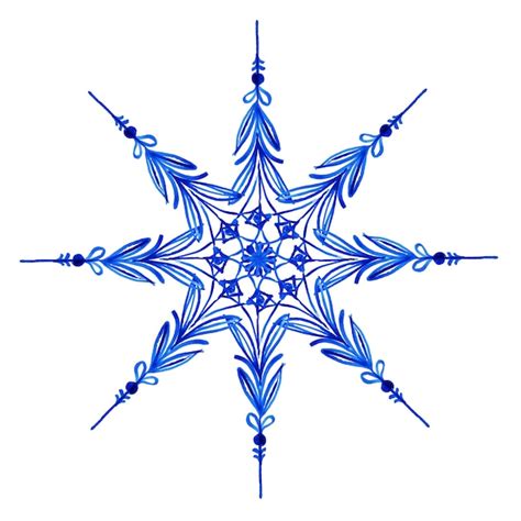 Premium Vector | Watercolor christmas snowflakes