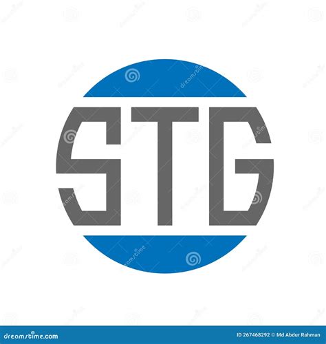 Stg Letter Logo Design On White Background Stg Creative Initials