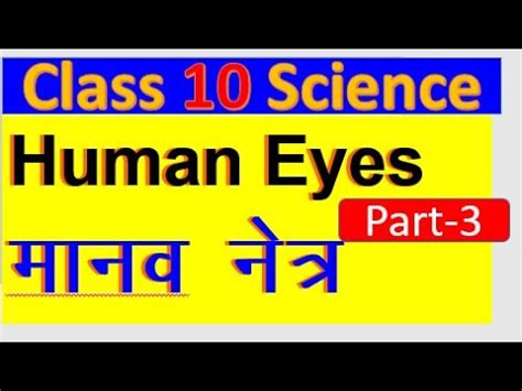 Human Eyes And Colourful World Class 10 Ncert Solution Part 3 YouTube