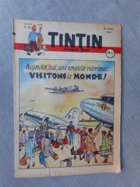 Le Journal De Tintin N Dition Fran Aise En Tat Correct Bon