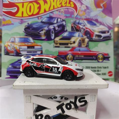 Hot Wheels Jdm Box Sakura Art Datsun Z Honda Civic Type R Toyota Celica Mazda Rx Subaru Wrx