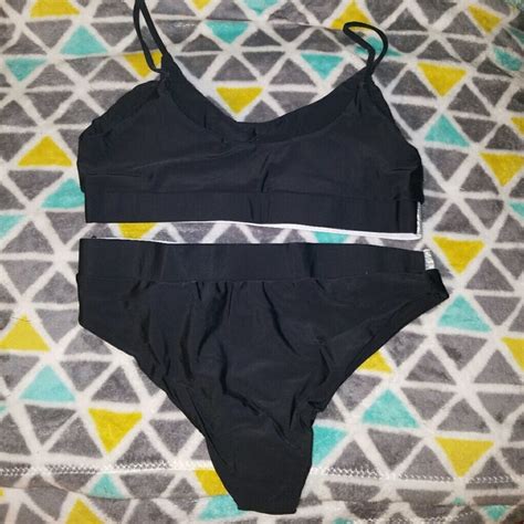 Swim New Beautiful Black Metallic Bikini Poshmark
