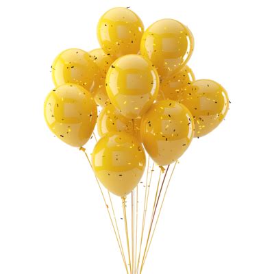 Yellow Balloon PNGs for Free Download