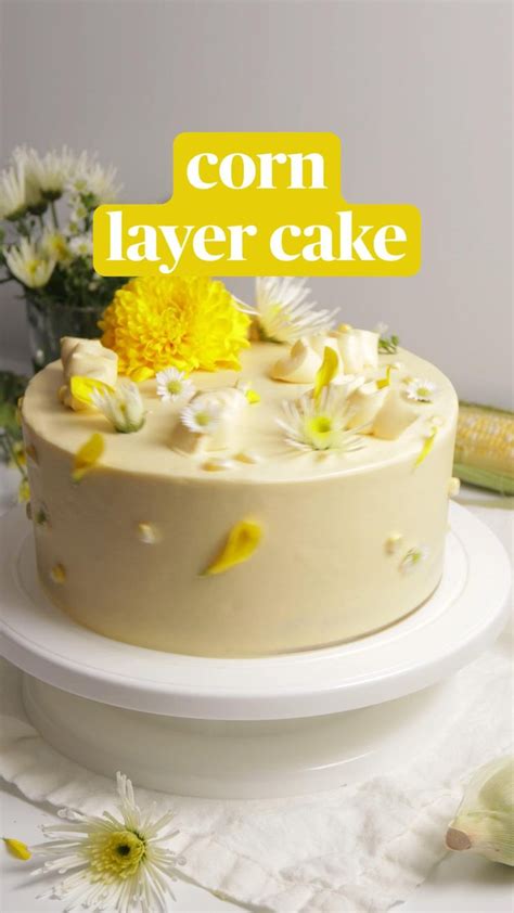 Corn Layer Cake With Vanilla Corn Pastry Cream