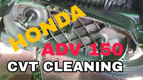 Cvt Cleaning Full Tutorial For Honda Adv Motor Cycle Youtube