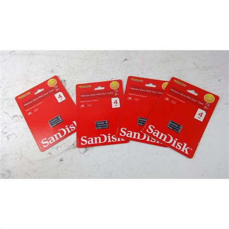 Memory Stick Pro Duo Cards, 4 Pieces | Property Room