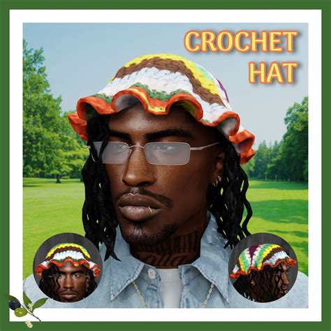 FRESH LOCS COLLECTION CROCHET HAT Khadijah551 In 2024 Sims 4