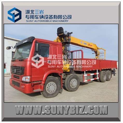 Xcmg 14t Boom Crane Sinotruk Howo 8x4 Telescopic Boom Truck Mounted