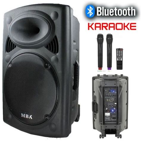 Караоке преносима колона 15″ MBA® F-15 – TELEMARKET BG