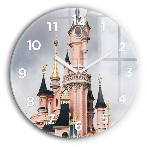 Horloge murale en verre DECORTAPIS Château Disneyland à Paris