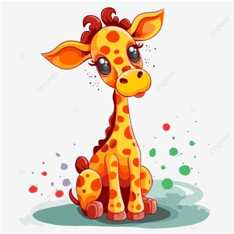 Girafa Clipart Desenho Animado Girafa Desenho Animado Fofo Vetor Png