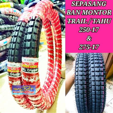 Jual SEPASANG BAN LUAR TRAIL 250 17 DAN 275 17 Ban Motor Honda Supra