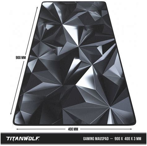 Titanwolf Black Crystal Mauspad XXL Ab 13 95 Preisvergleich Bei