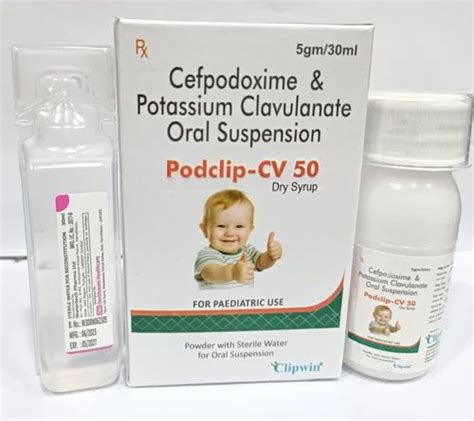 Podclip Cv Ds Cefpodoxime Potassium Clavulanate Oral Suspension