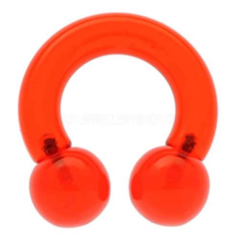 Uv Large Gauge Circular Barbell Red A Uk Body Jewellery Shop