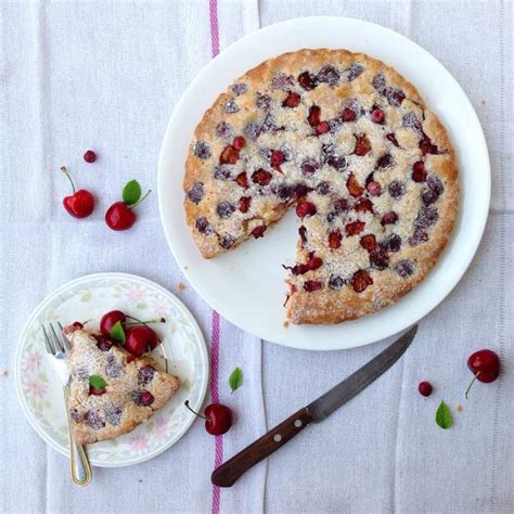 Cherry Cake with fresh cherries - Bake with Shivesh