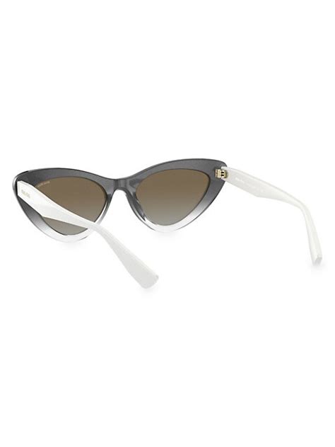 Shop Miu Miu 55mm Narrow Cat Eye Sunglasses Saks Fifth Avenue