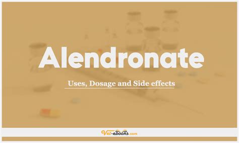 Alendronate (Alendronate sodium) Dose For Dogs & Cats | Vet Drugs List