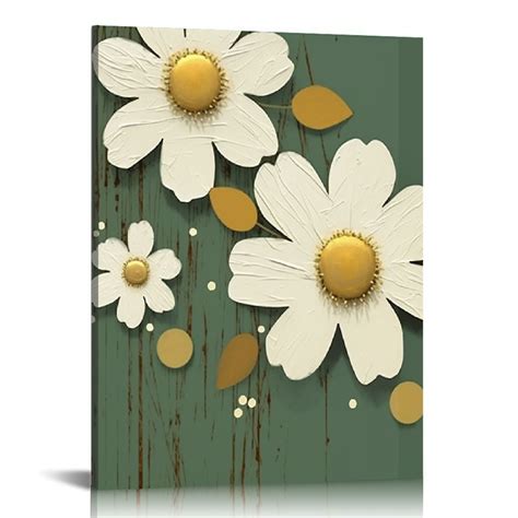 C04 GENYS Canvas Wall Art Set Of Wall Art Beautiful Flowers Paintings