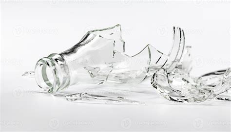 Broken Glass Bottle Sharp Shards Of Glass 19081117 Stock Photo At