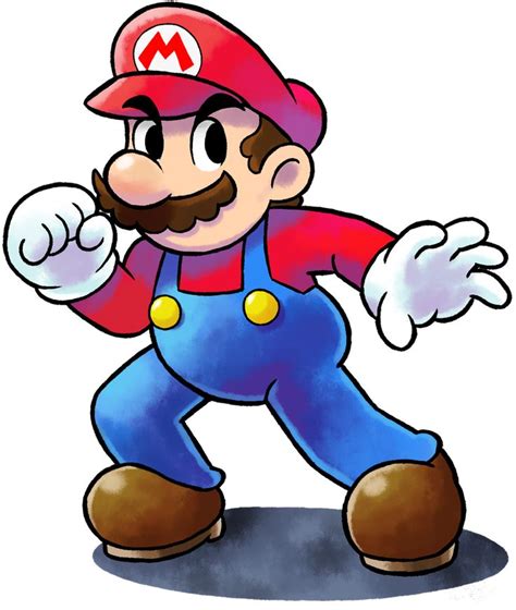 Mario Luigi Rpg Style Mario [ssb4 Pose] By Mast3r Rainb0w On