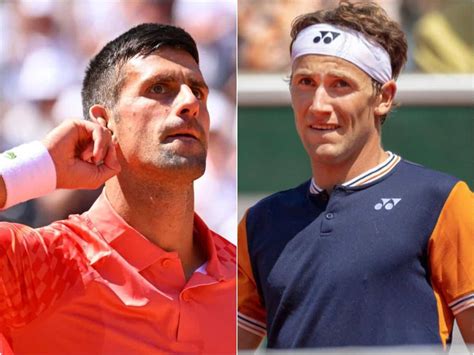 French Open 2023 Finals Novak Djokovic Vs Casper Ruud Prediction Head