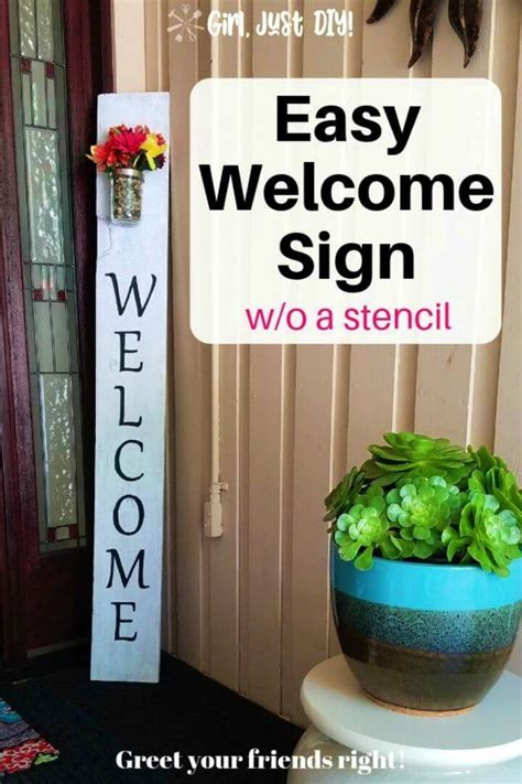 35 Beautiful Diy Welcome Signs For Your Front Porch Diy Crafts