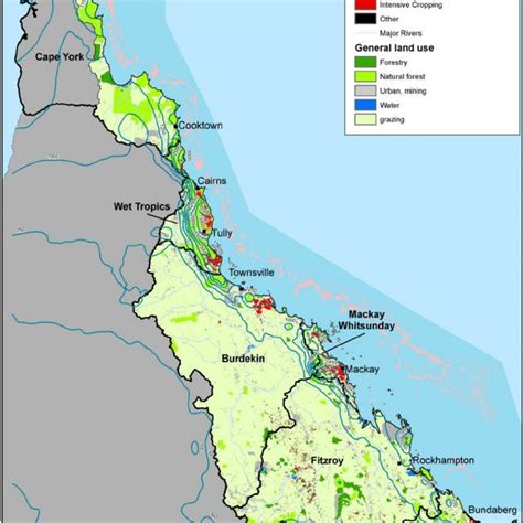 The Great Barrier Reef Catchments Long Term Average Rainfall Primary