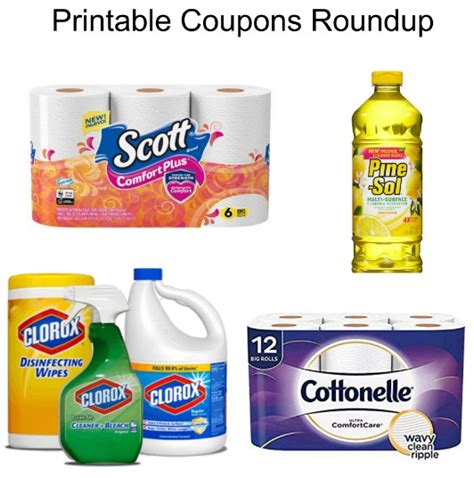 Printable Coupons Roundup BENADRYL COTTONELLE Pine Sol SCOTT