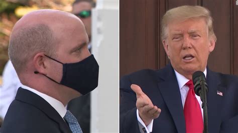 Trump Tells Reporter To Take Mask Off At Briefing See His Response