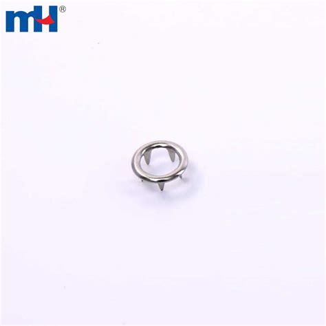 7 5mm Metal Prong Snap Ring Buttons Fastener