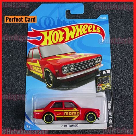 Hot Wheel Datsun 510 1971 MOMO JDM Nissan Hot Wheels Collections 1971 Datsun Bluebird Momo Red