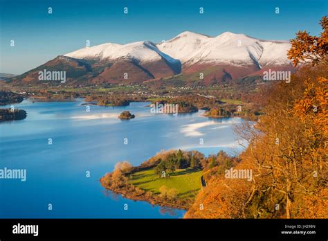 Derwentwater And Skiddaw Mountain Keswick Lake District National Park