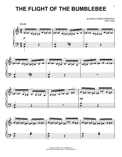 Flight Of The Bumblebee Sheet Music Alto Sax - Flight Of The Bumblebee ...