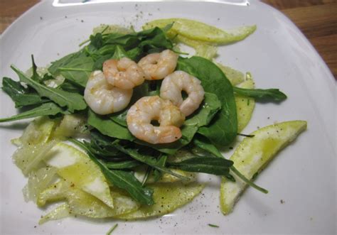 Gegrillte Gambas Mit Cedro Carpaccio Und Rucola Rezept Ichkoche