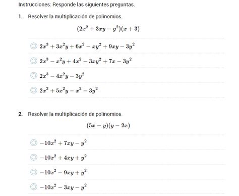 Multiplicación De Polinomios Ficha Interactiva Topworksheets