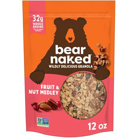 Bear Naked Granola Cereal Whole Grain Granola Breakfast Snacks Fruit And Nut Medley Same Day