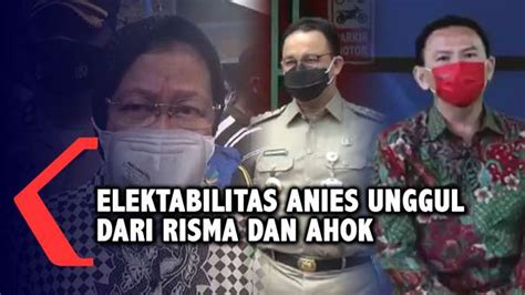 Elektabilitas Anies Unggul Dari Risma Dan Ahok Berdasarkan Survei Median