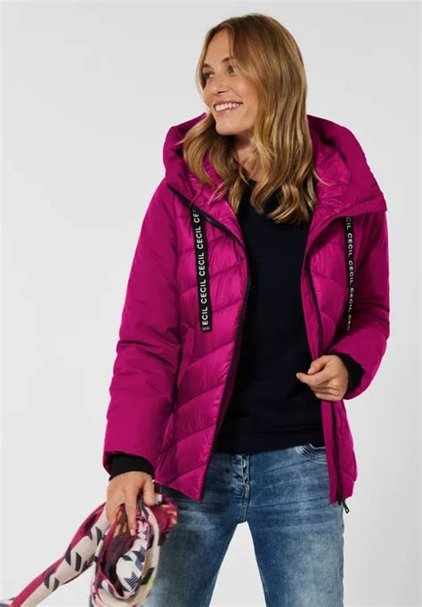 CECIL Steppjacke im Materialmix für Damen in Pink CECIL