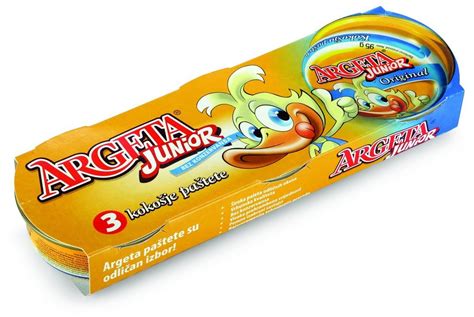 Pašteta Argeta Junior kokošja 3x95g - Akcija - Njuškalo popusti