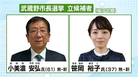 “刷新か後継か”武蔵野市長選 新人2人の一騎打ち／白井記者解説 Youtube