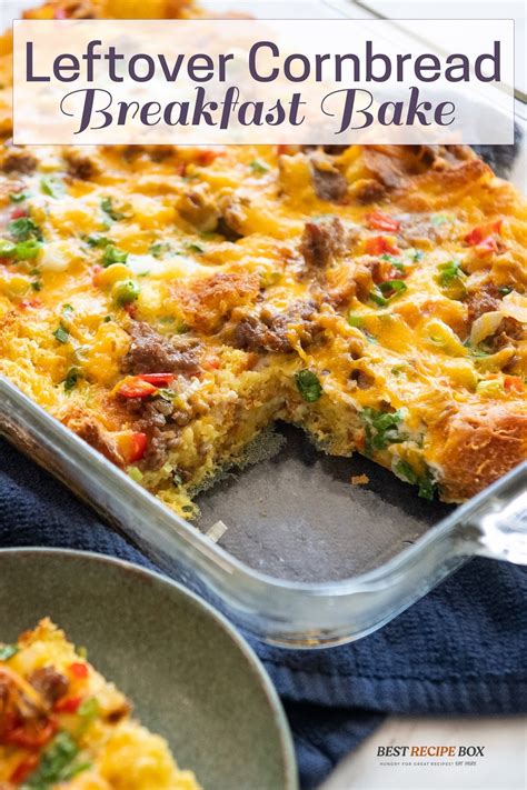 Leftover Cornbread Breakfast Bake Casserole Recipe Best Recipe Box