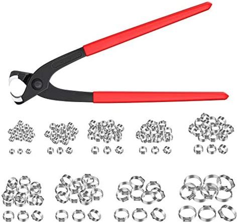 Amtovl Kit Pinza Crimpatrice Con Pz Fascette Stringi Tubo Mm