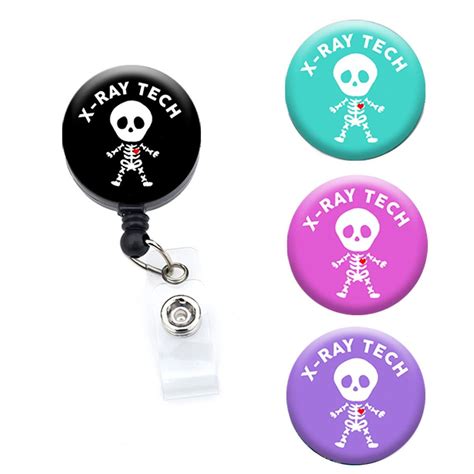 X Ray Tech Badge Reel Id Badge Holder Retractable Badge Etsy