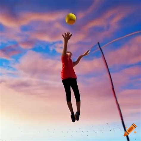 Children Playing Volleyball On Craiyon