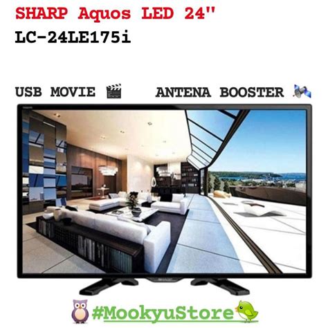 SHARP AQUOS LED TV 24 Inch LC 24LE175i LC24LE175i 24LE175i USB