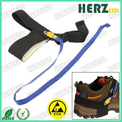 Cleanroom Anti Static Heel Grounder Adjustable Esd Foot Grounding Strap