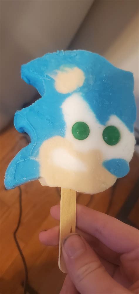 My First Sonic Ice Cream Bar I Didnt Like The Taste Of It But I Did Like The Design R