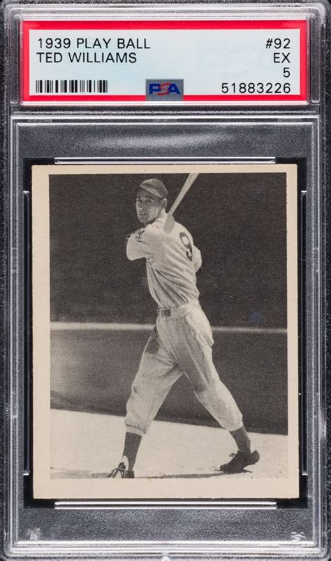 Ted Williams Play Ball Red Sox Hof Rookie Psa Ex Myslabs