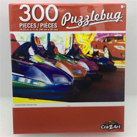 Cra Z Art Puzzlebug Colorful Electric Bumper Cars Piece Jigsaw Puzzle